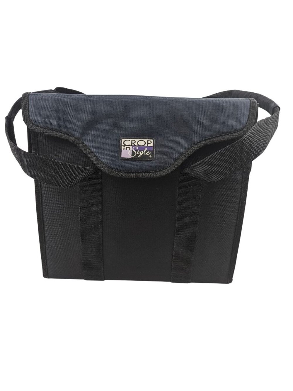 Crop In Style Paper Taker Organizer Tote Black Carrying Case Scrapbooking